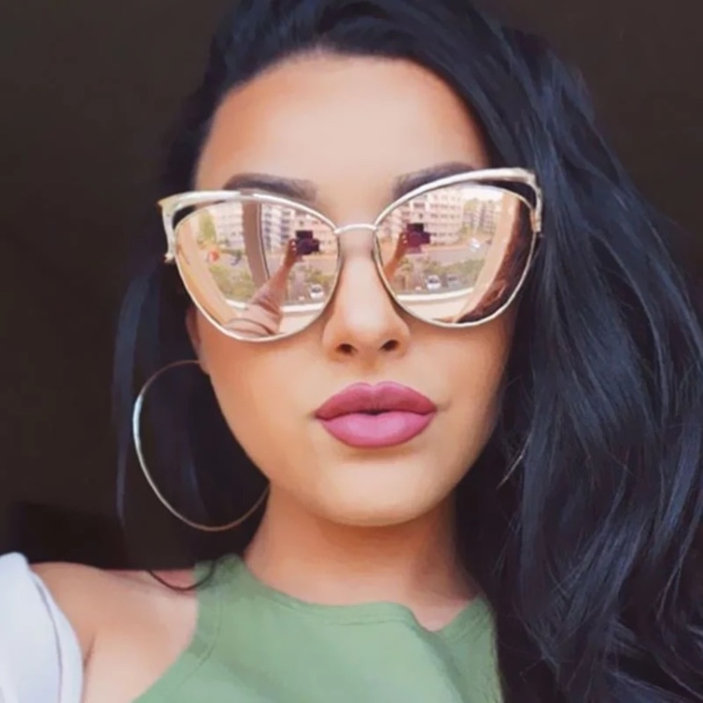 Rose gold Cat Eye Sunglasses
